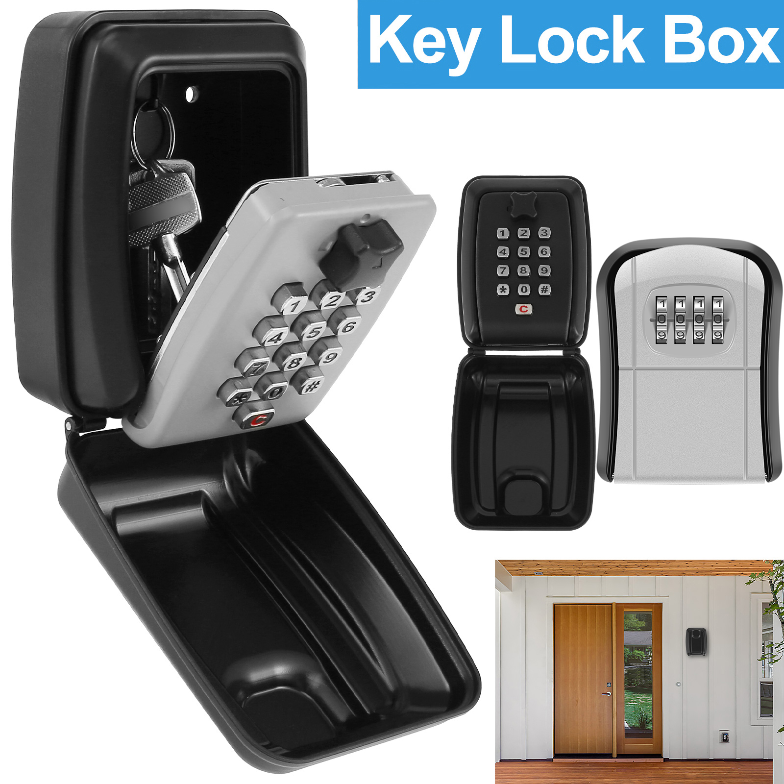 Home Security Ideas - Key Lock Box Wall-Mount Secret Code