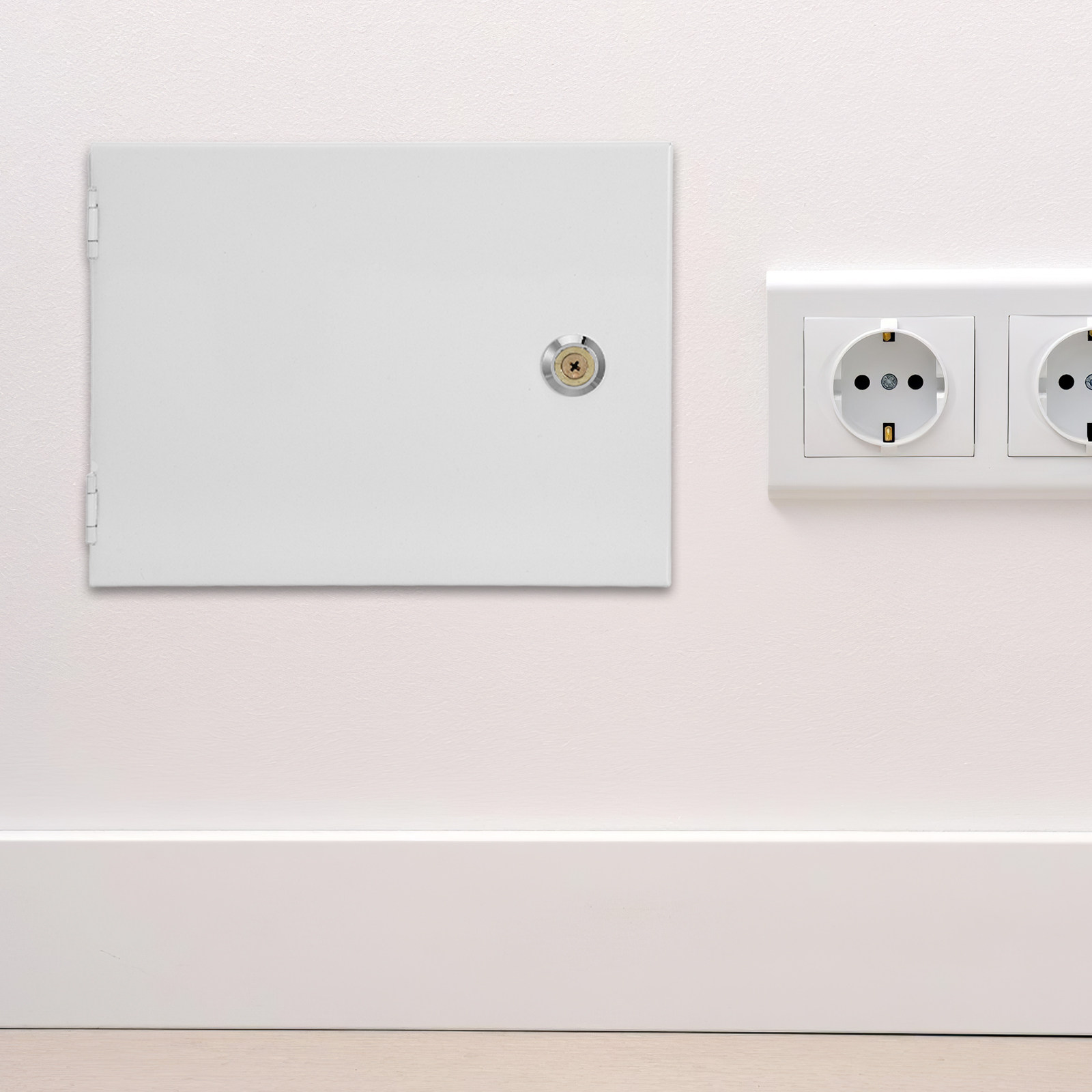 Keypad Alarm Panel - Metal Lock Box Keyed Mechanical Lockbox
