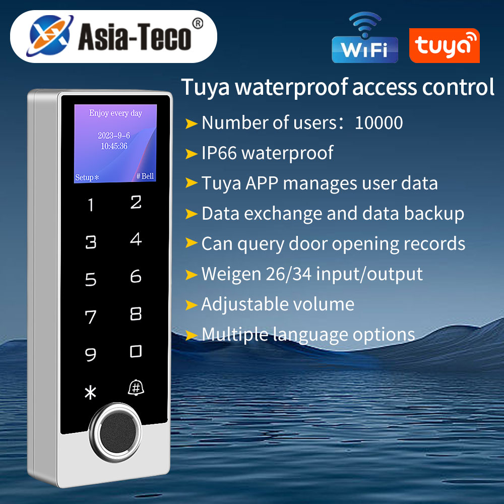 Home Security Keypad - Tuya Wifi Electronic Lock Opener Fingerprint