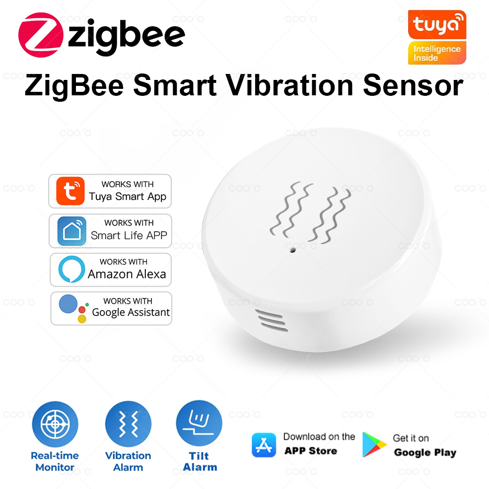 Home Security Alarm System - ZigBee Tuya Smart Vibration Sensor Real