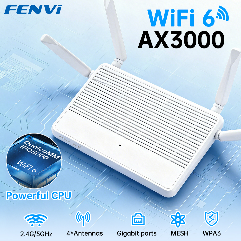 Home Security Service - fenvi AX3000 WiFi 6 Router Dual