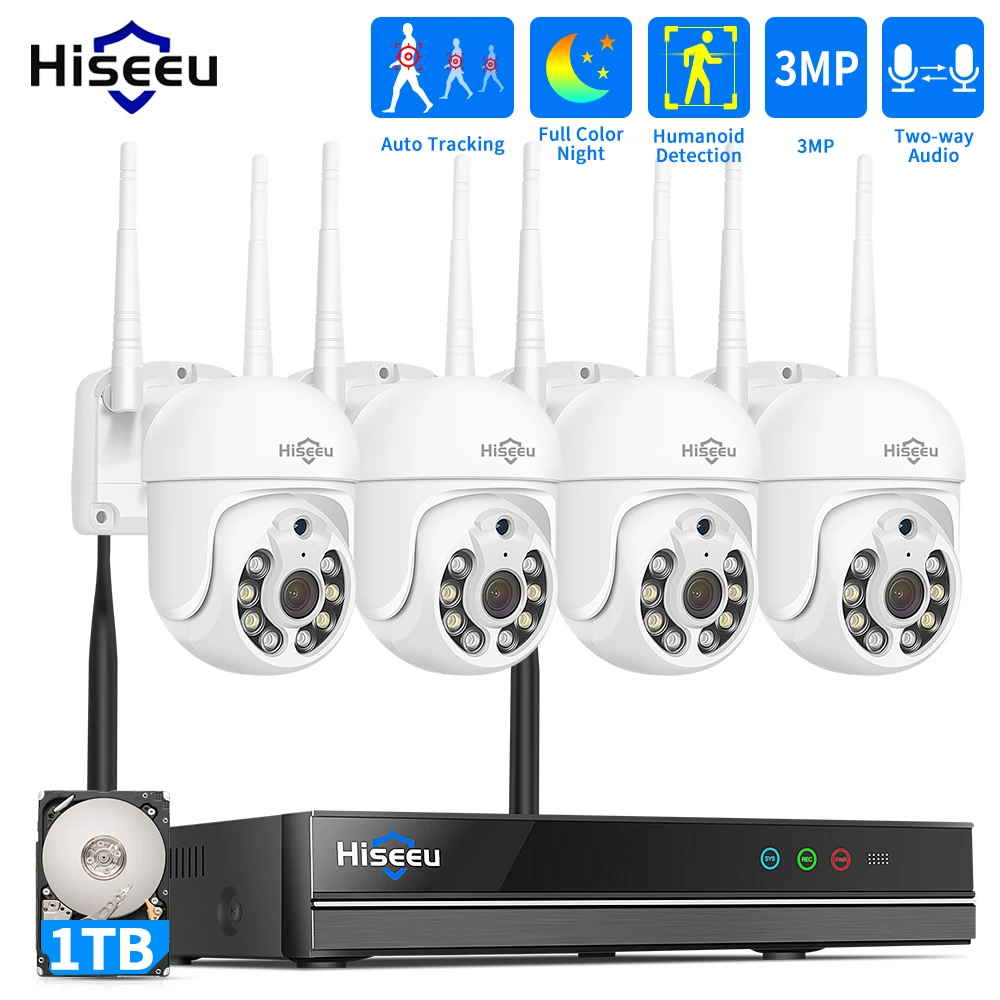 Home Security Wifi Camera - Hiseeu 5MP WiFi CCTV Camera Security