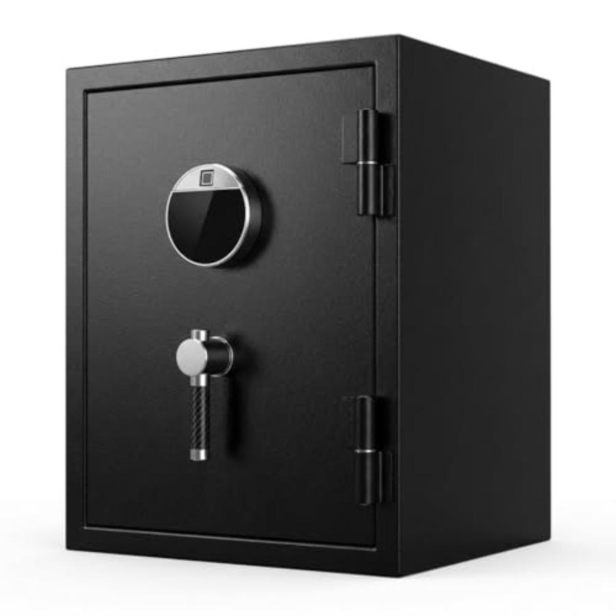 Home Security Keypad - Biometric Fireproof Safe Box for Home