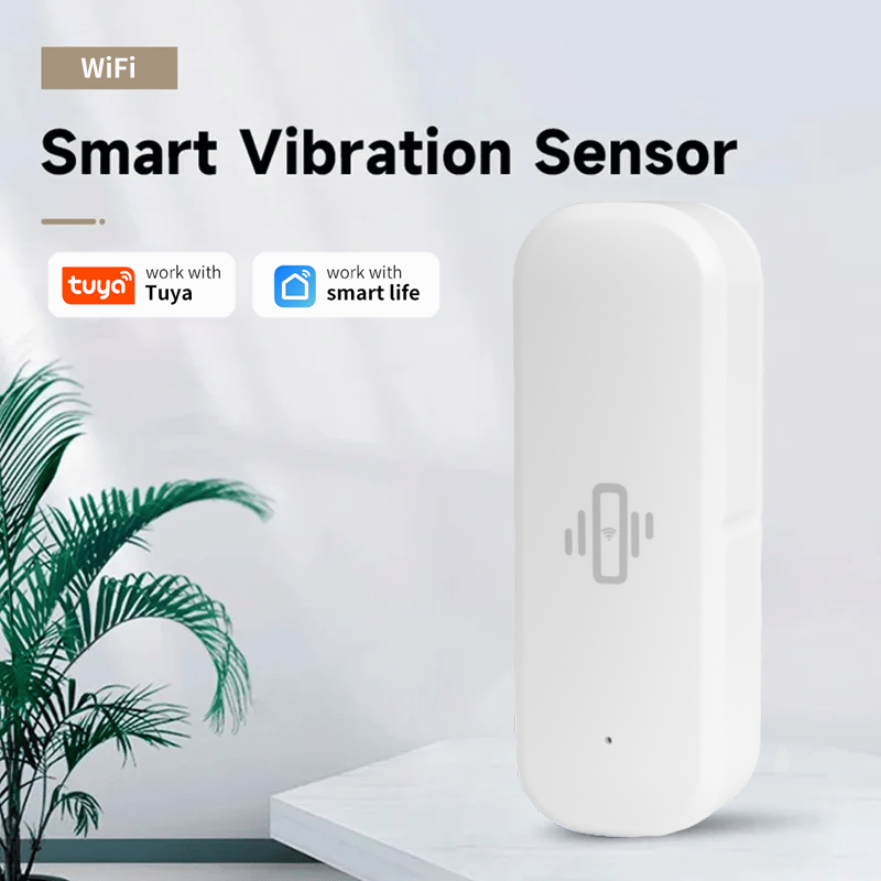 Home Security Alarm System - Tuya Smart Devices WiFi Vibration Sensor
