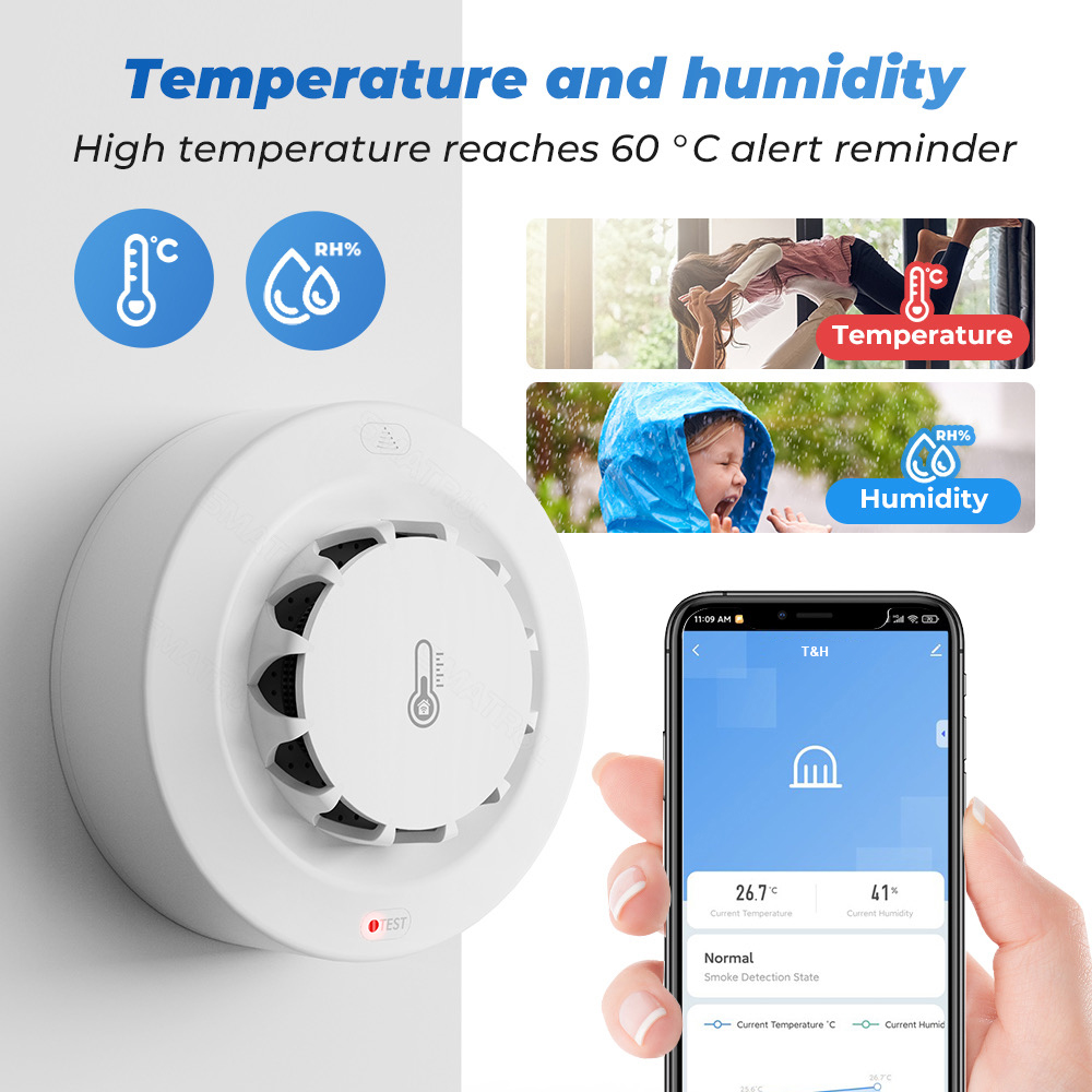 Tuya WiFi Temperature and Humi - Home Security Wireless avis et prix