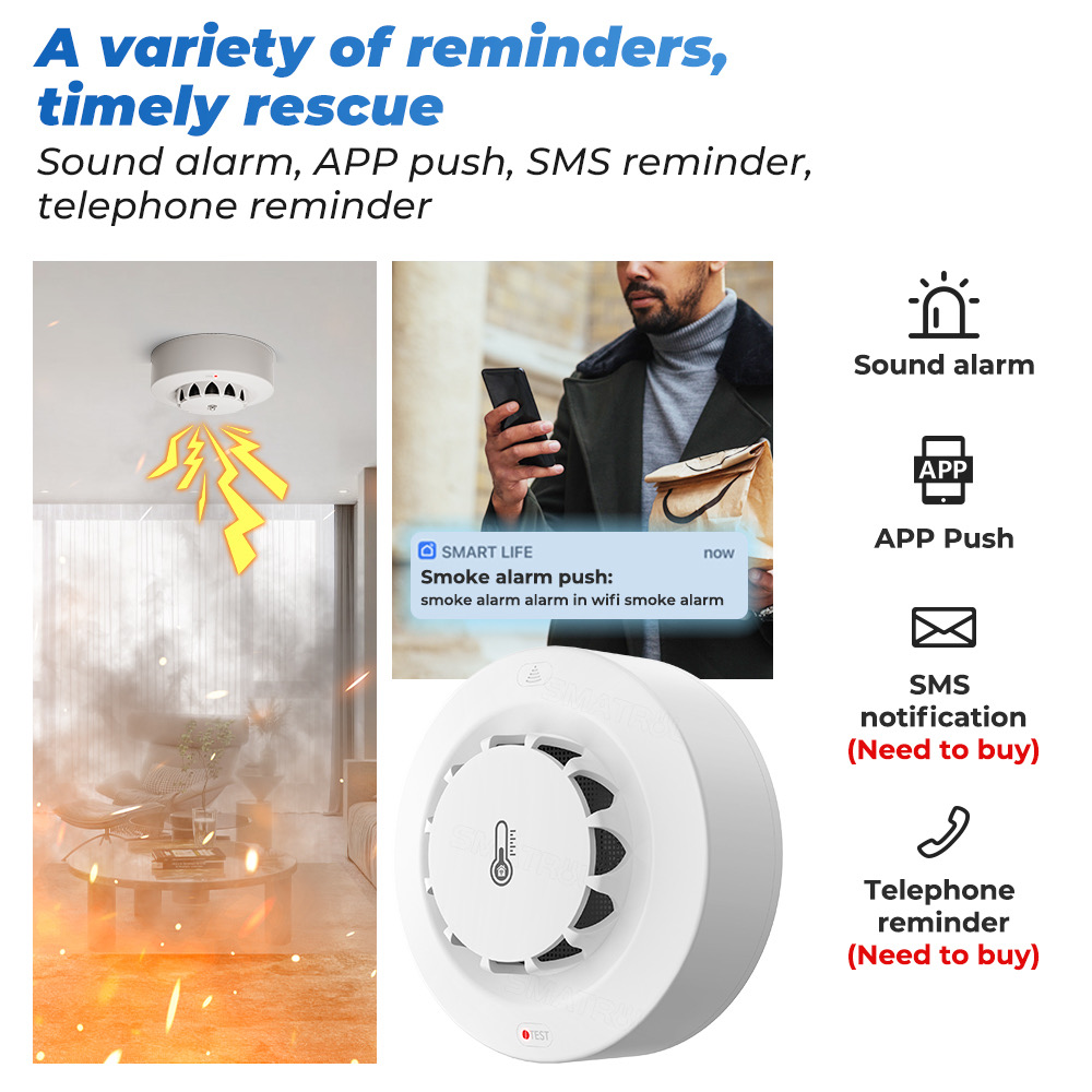 Tuya WiFi Temperature and Humi - Home Security Wireless avis et prix