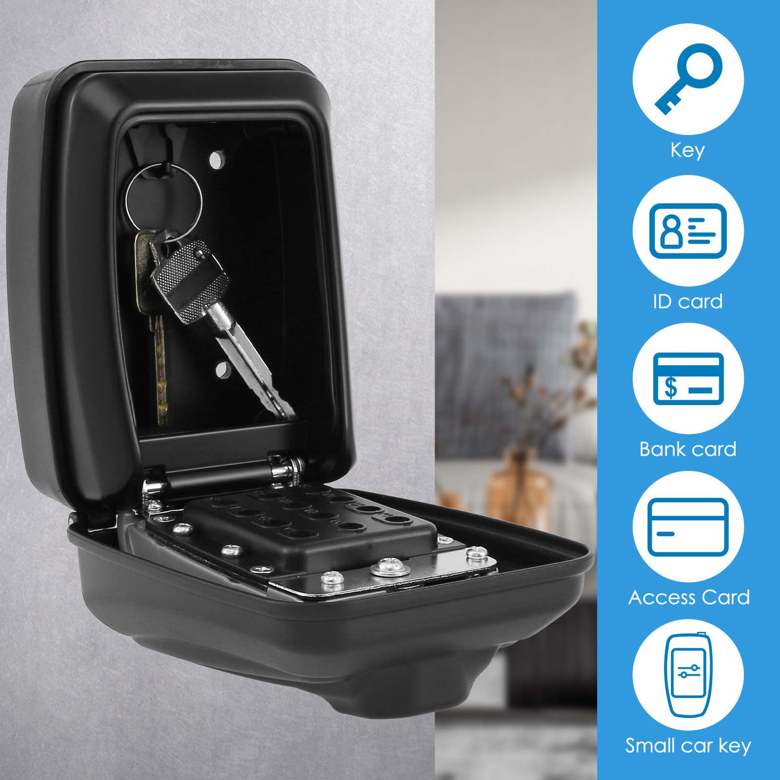 Key Lock Box Wall-Mount Secret - Home Security Ideas avis et prix