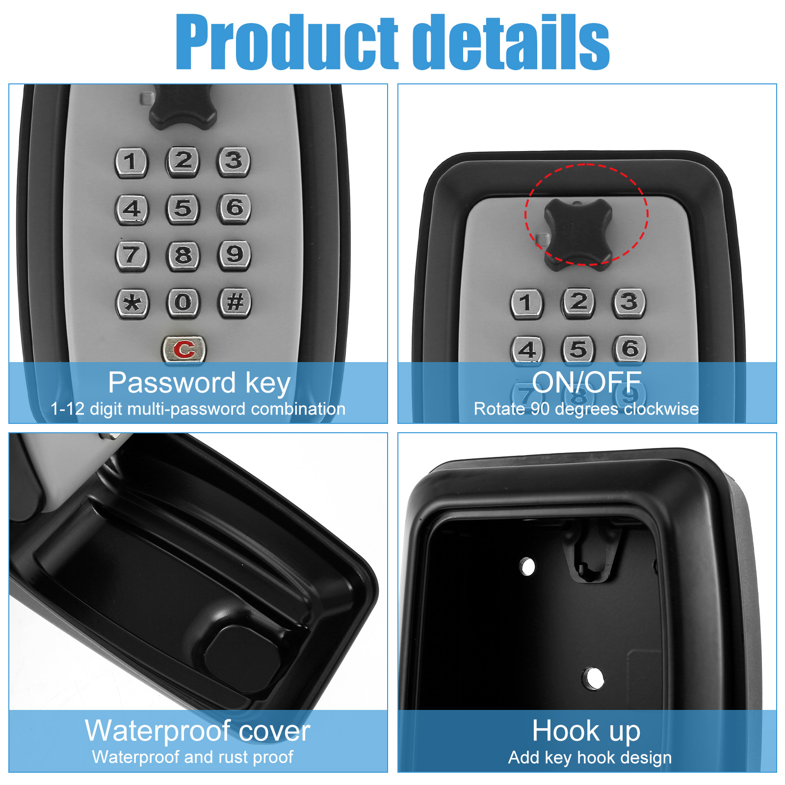 Key Lock Box Wall-Mount Secret - Home Security Ideas avis et prix