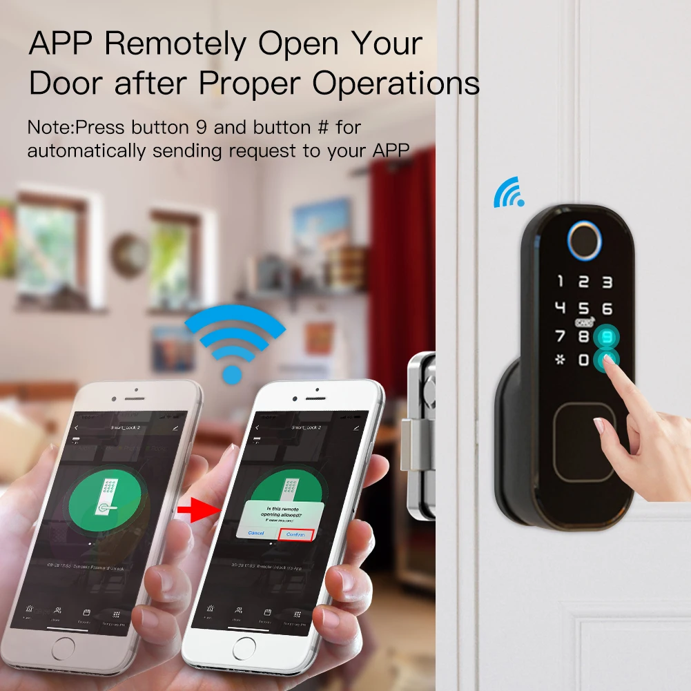 MOES WiFi Tuya Smart Lock Door - Home Security Ideas avis et prix