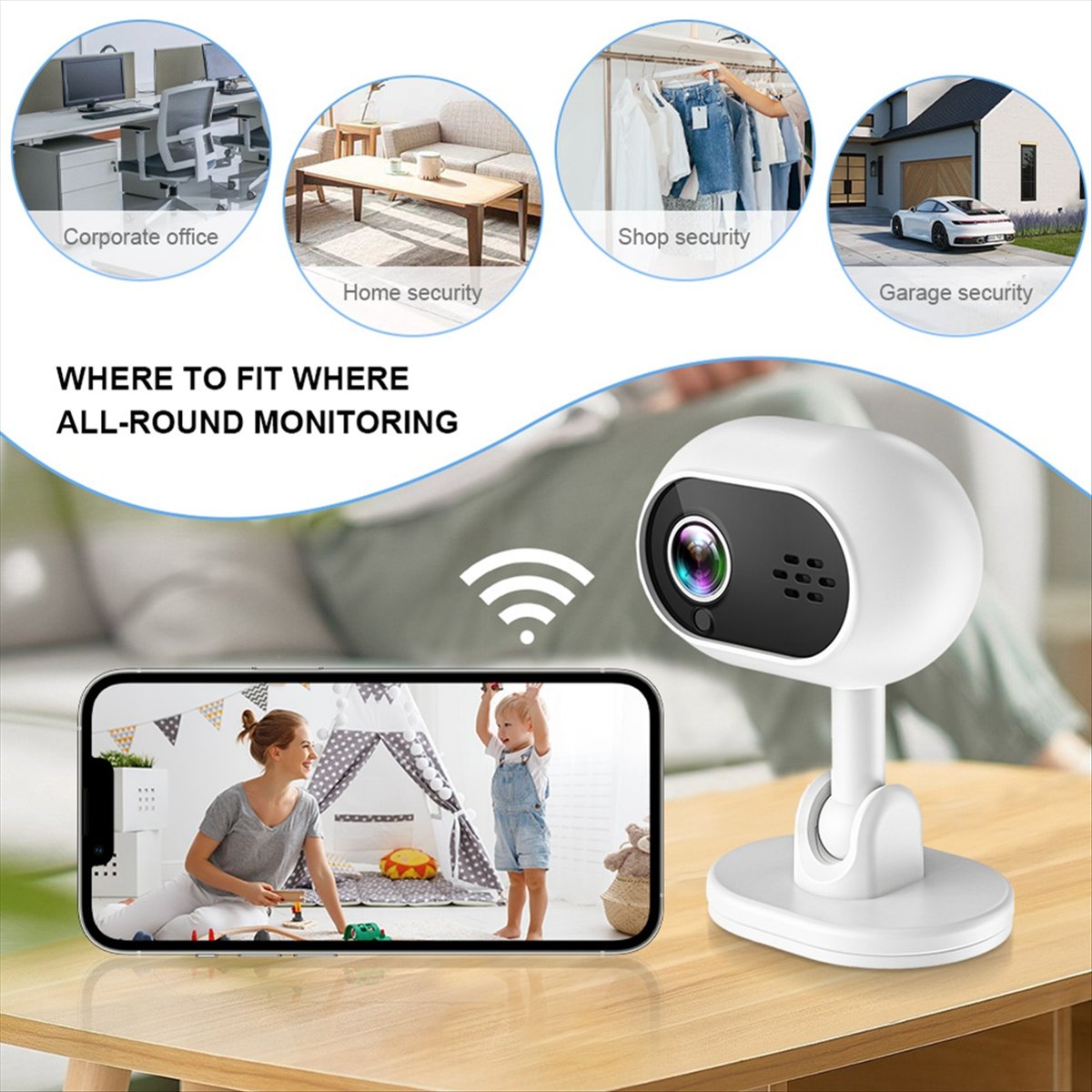 A4 1080P Smart Mini Wifi IP Ca - Home Security Indoor Cameras avis et prix