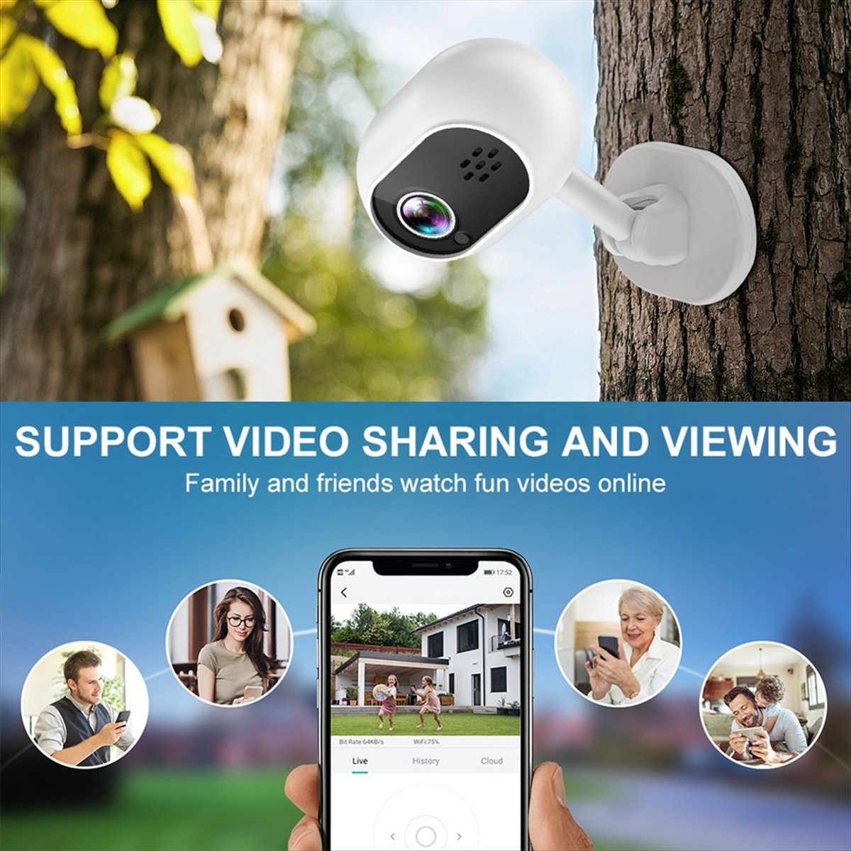 A4 1080P Smart Mini Wifi IP Ca - Home Security Indoor Cameras avis et prix