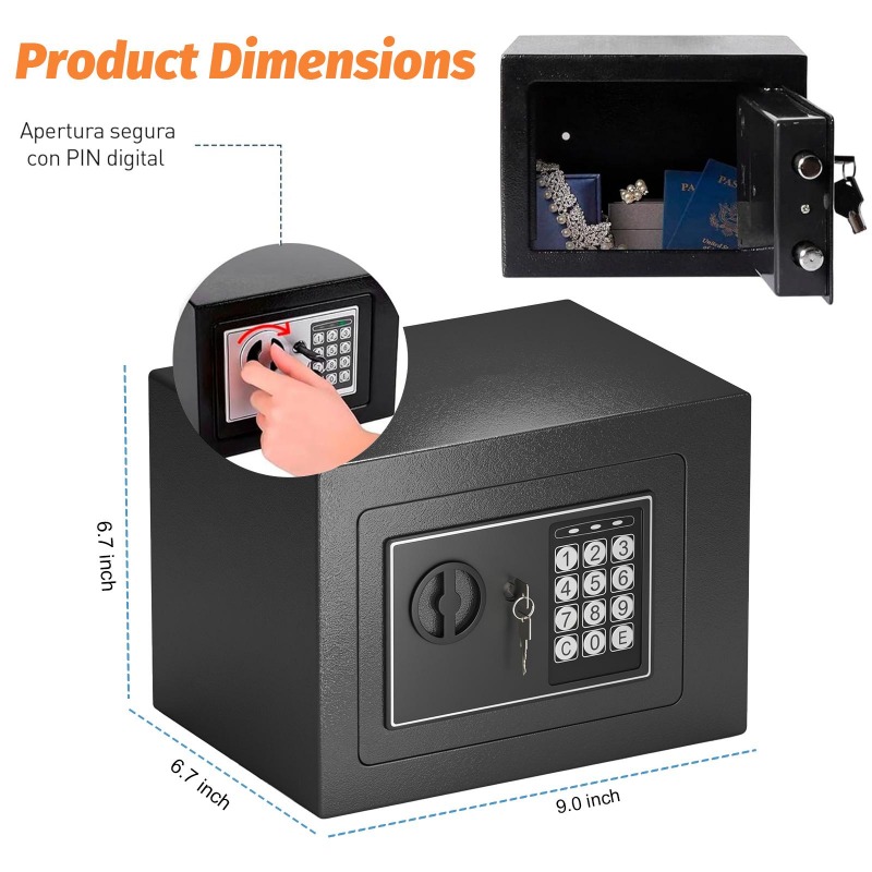 Digital Electronic Safe Box wi - Home Security Keypad avis et prix