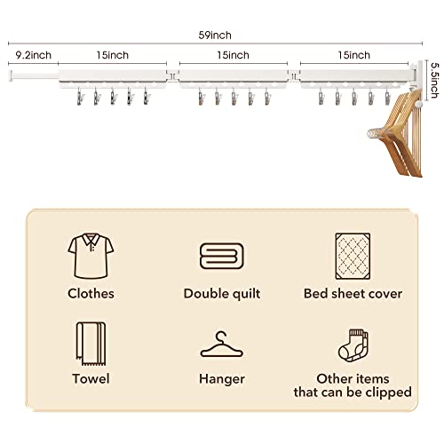 White Retractable Tri-Fold Wal - Home Security Features avis et prix