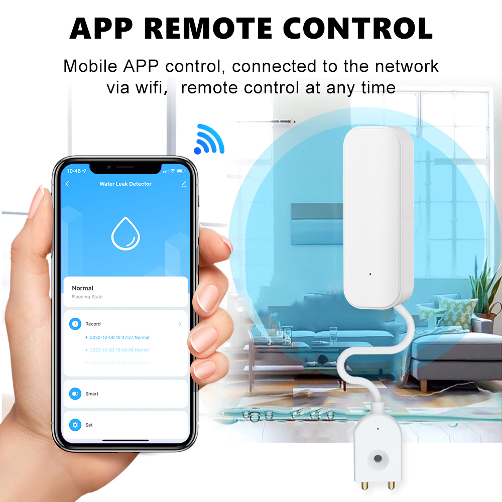 WiFi or Zigbee Water Leak Sens - Home Security Alarm System avis et prix