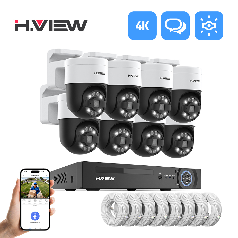 H.view 8Ch 4K 5MP 8MP Cctv Sec - Home Security Ideas avis et prix