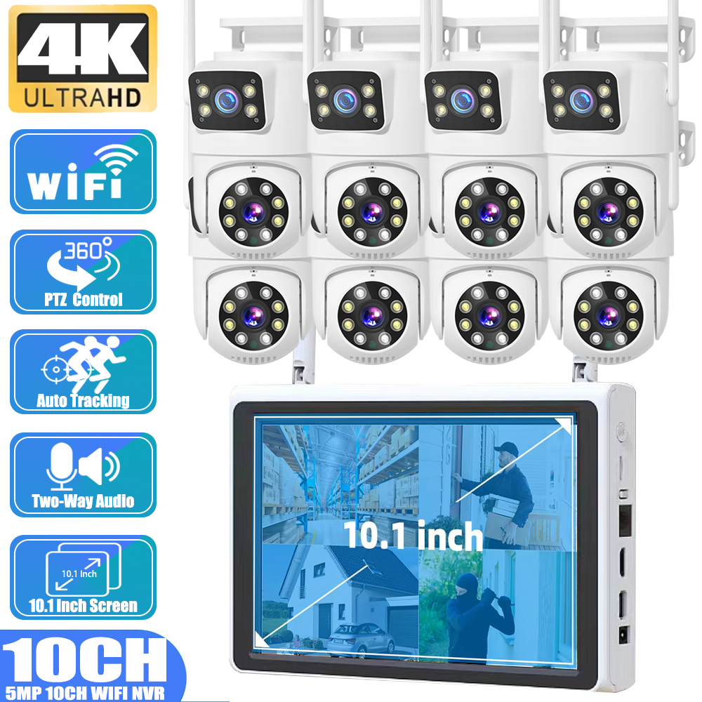 10 Channel CCTV Security 4K Du - Home Security Wifi Camera avis et prix