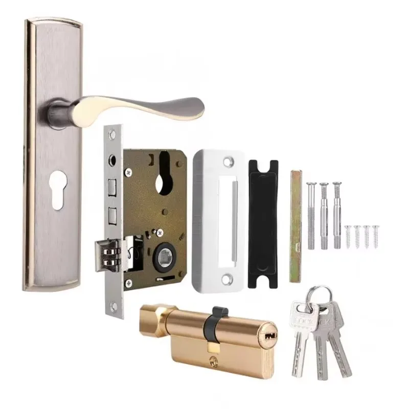 Gold Door Handle Lock Silent H - Home Security Ideas avis et prix