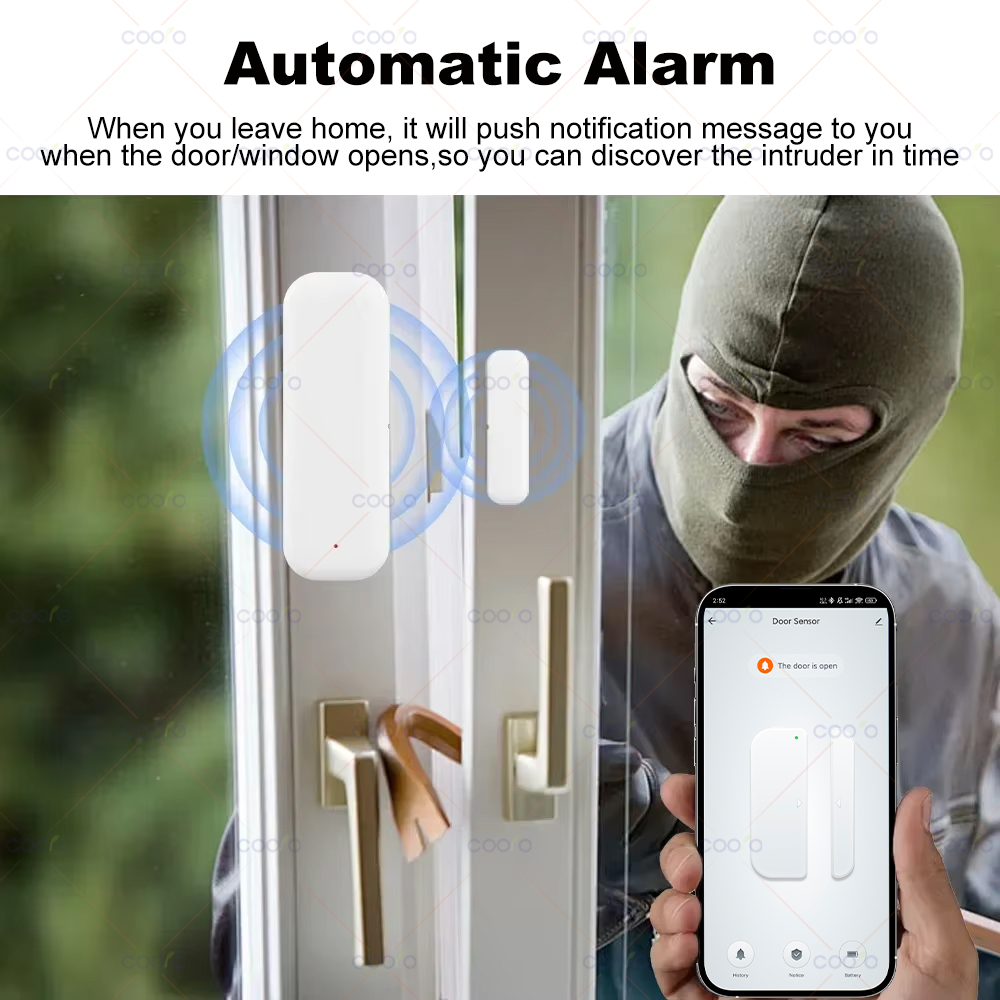 Zigbee 3.0 Door Window Sensor  - Home Security Technology avis et prix