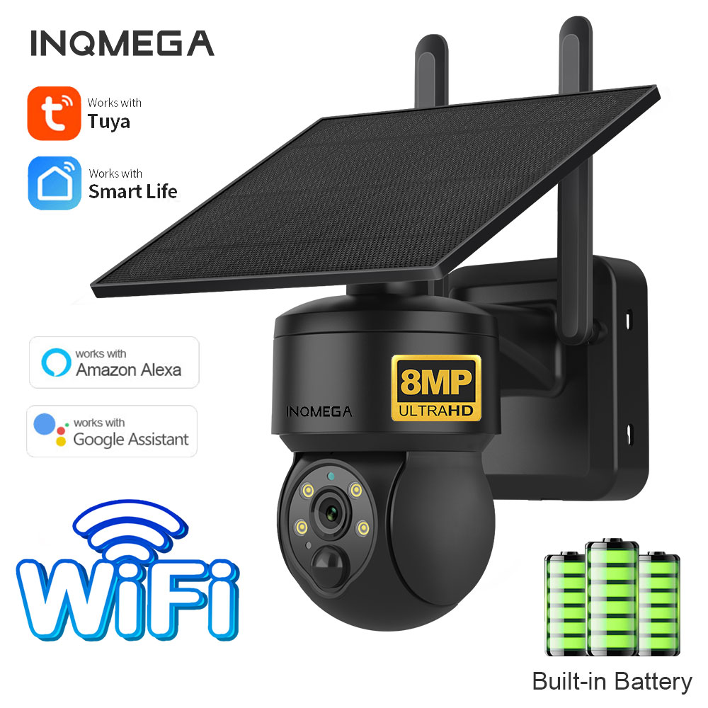 INQMEGA 8MP TUYA Solar Camera  - Home Security Wifi Camera avis et prix