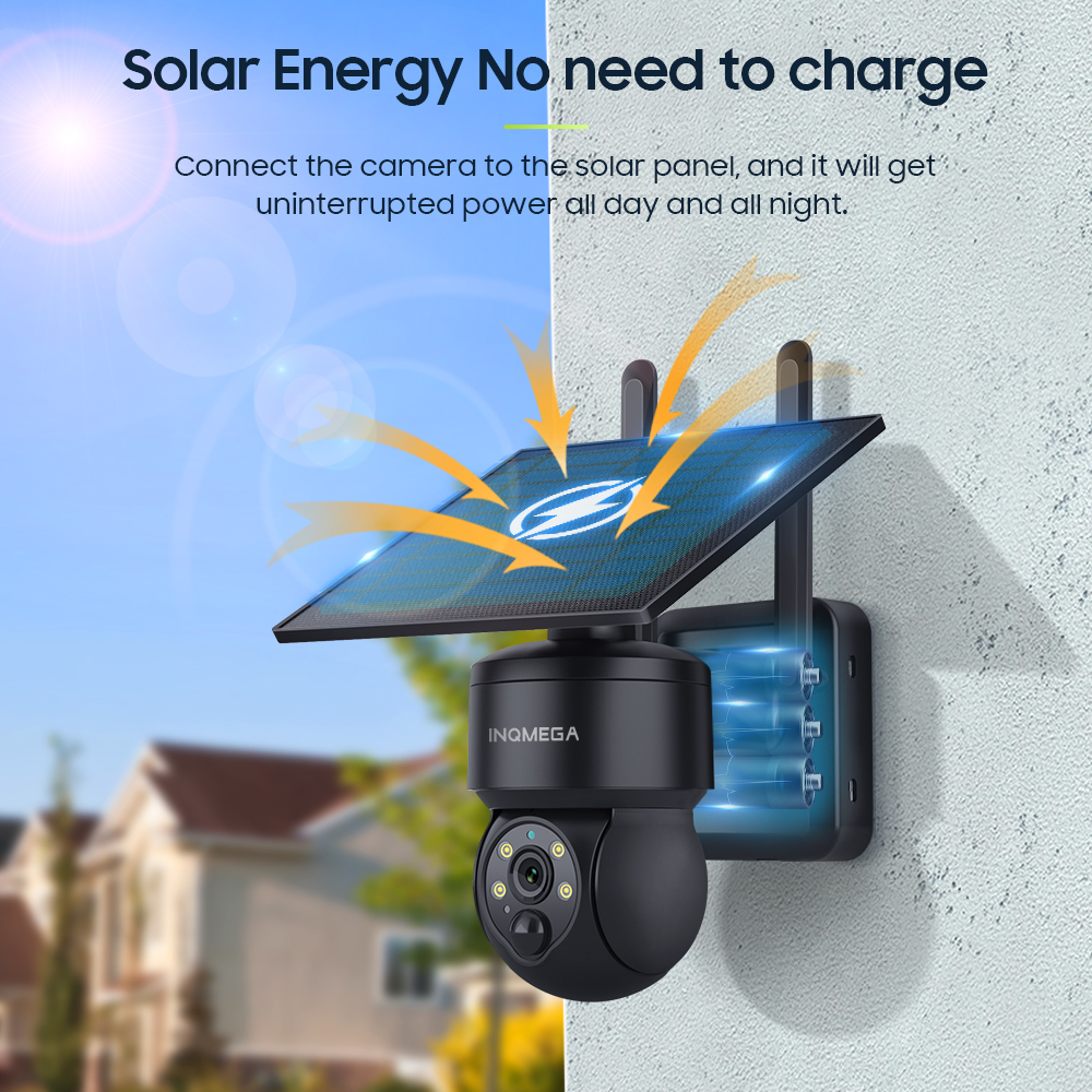 INQMEGA 8MP TUYA Solar Camera  - Home Security Wifi Camera avis et prix