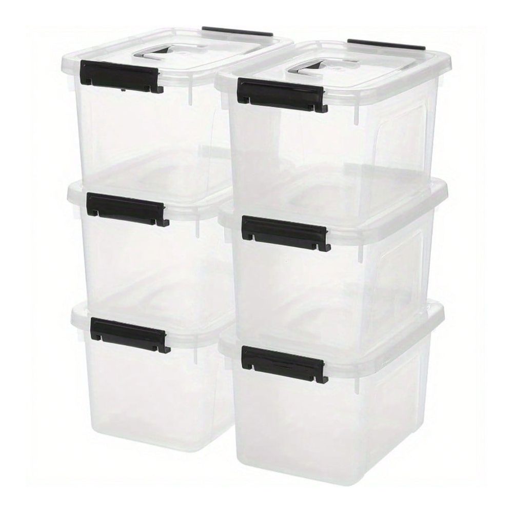 Of Six Transparent Plastic Sto - Home Security Features avis et prix