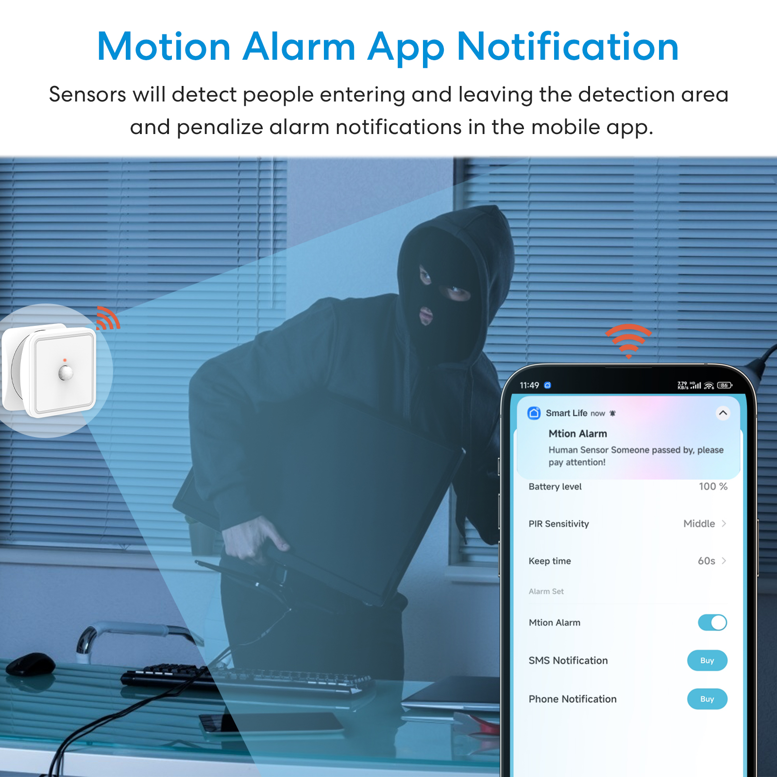 Tuya ZigBee Human Motion Senso - Home Security Services avis et prix
