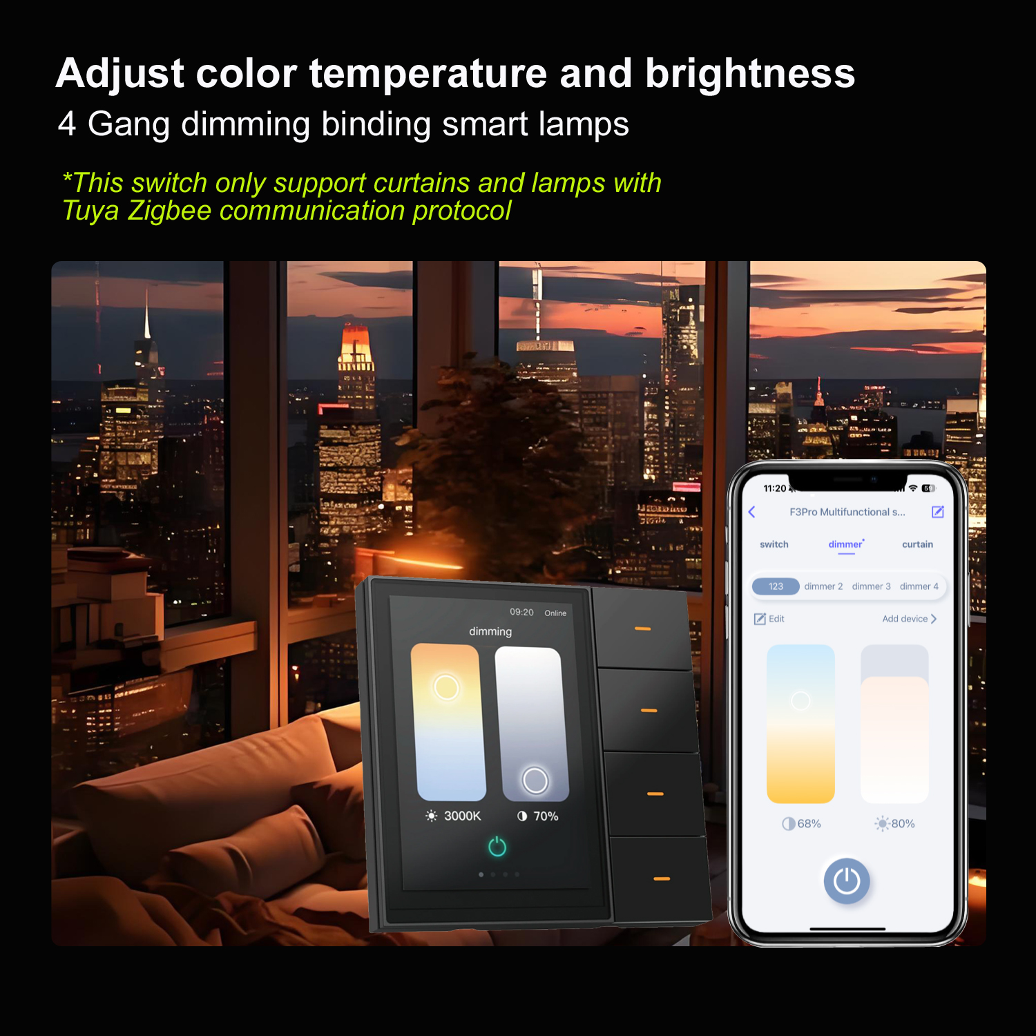 F3-pro Tuya Smart Panel ZigBee - Home Security Technology avis et prix