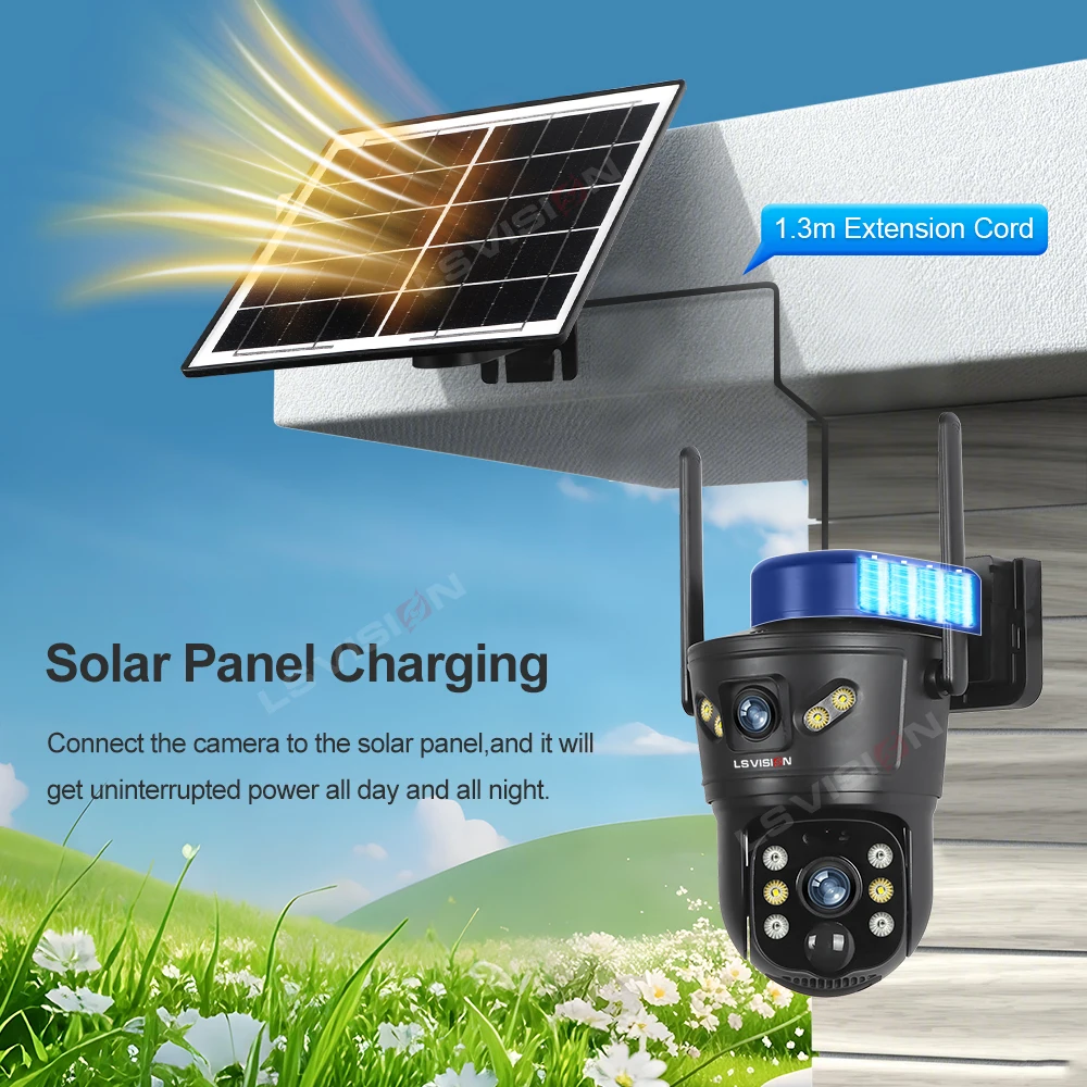 LS VISION 8MP 4G Solar Camera  - Home Security Wifi Camera avis et prix