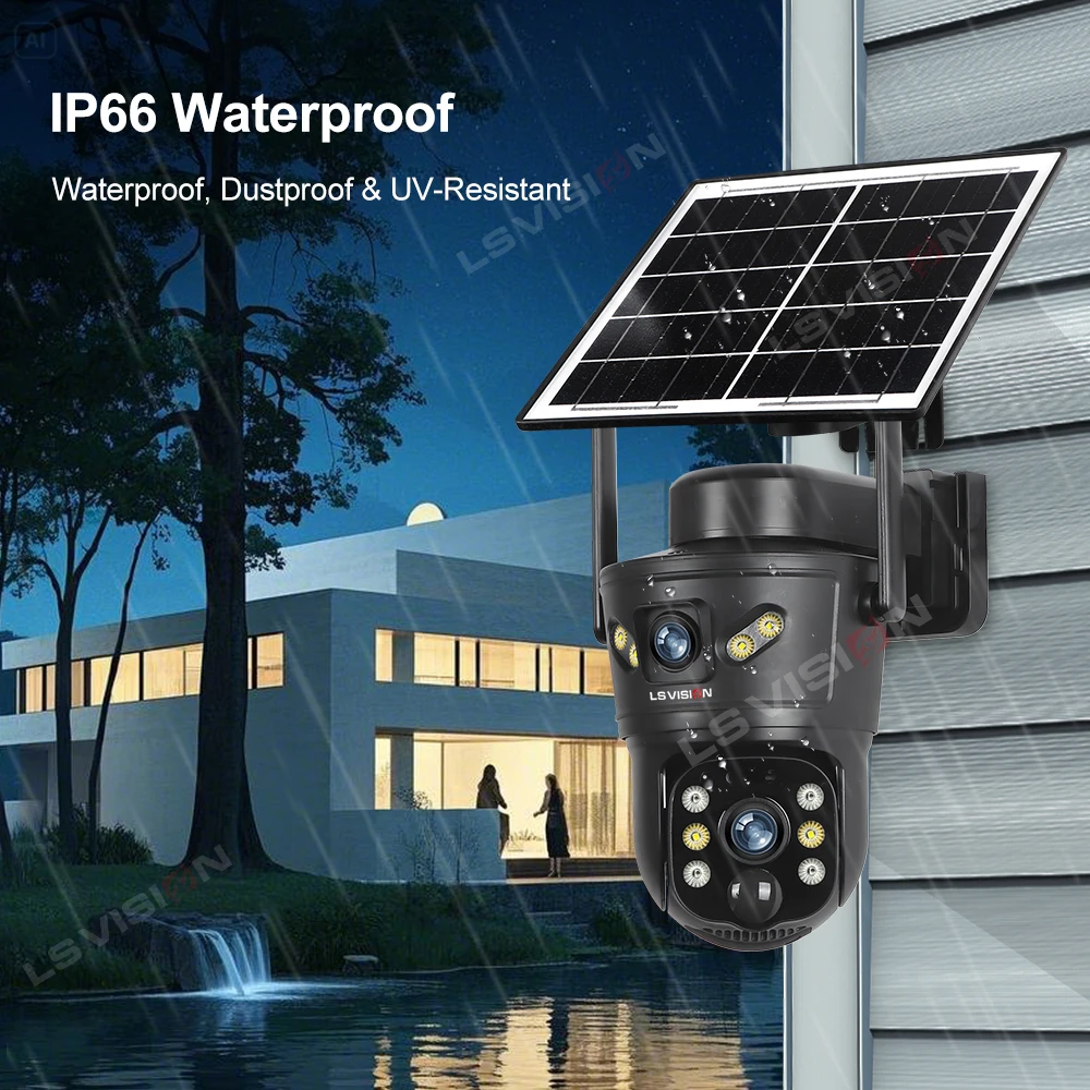 LS VISION 8MP 4G Solar Camera  - Home Security Wifi Camera avis et prix
