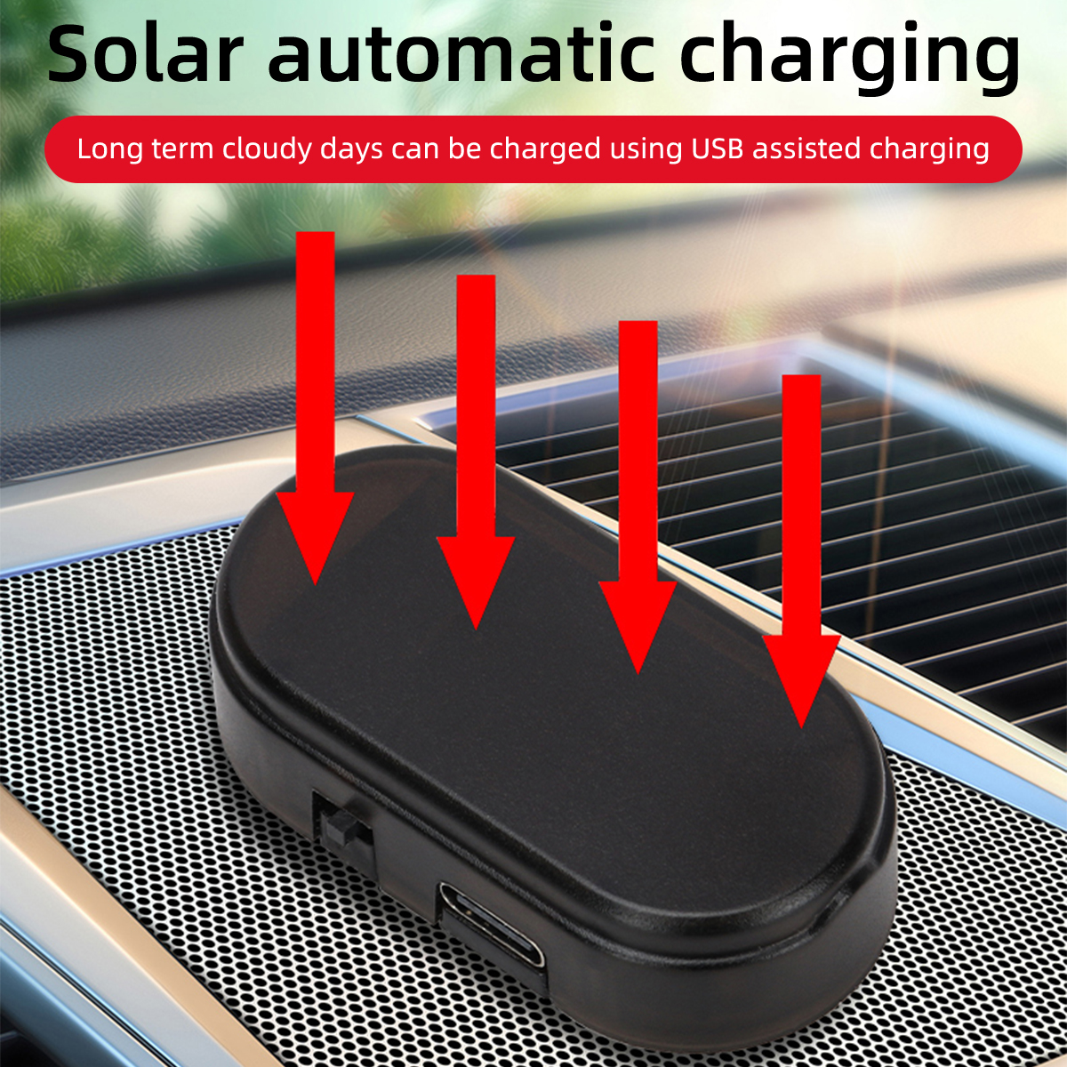 Car Mini LED Solar Warning Lig - Home Security Wireless avis et prix