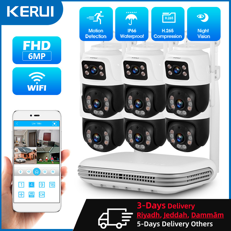 KERUI Waterproof 6MP HD Wirele - Home Security Indoor Cameras avis et prix
