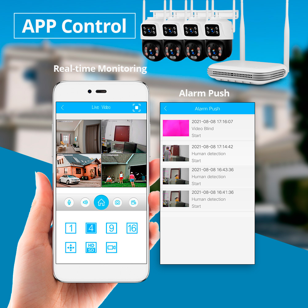 KERUI Waterproof 6MP HD Wirele - Home Security Indoor Cameras avis et prix