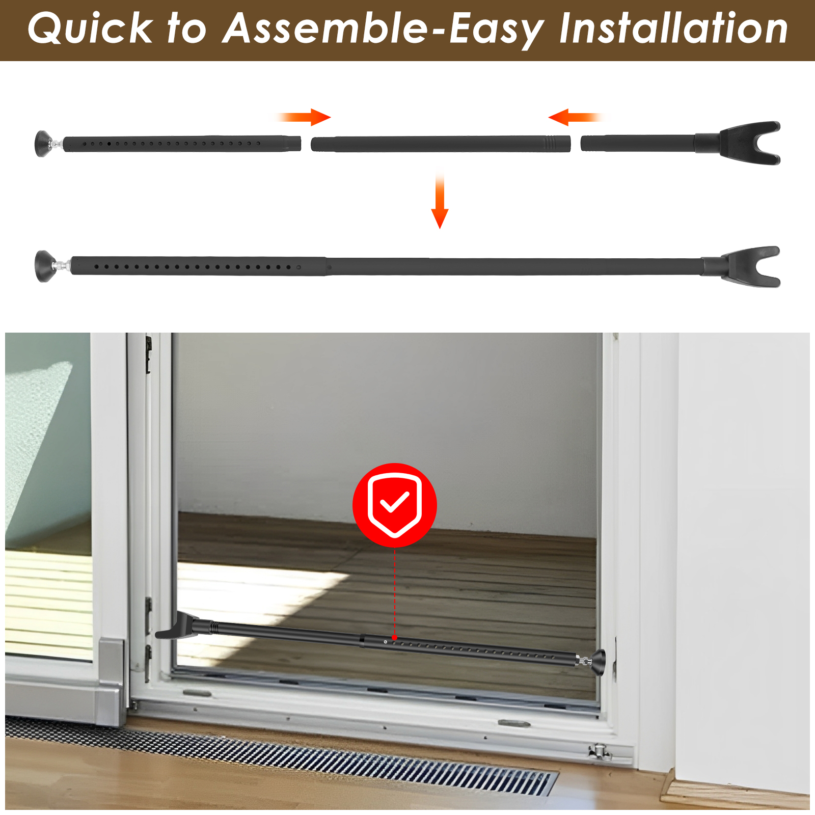 Door Security Bar 44-55 Inch A - Home Security Jammers avis et prix