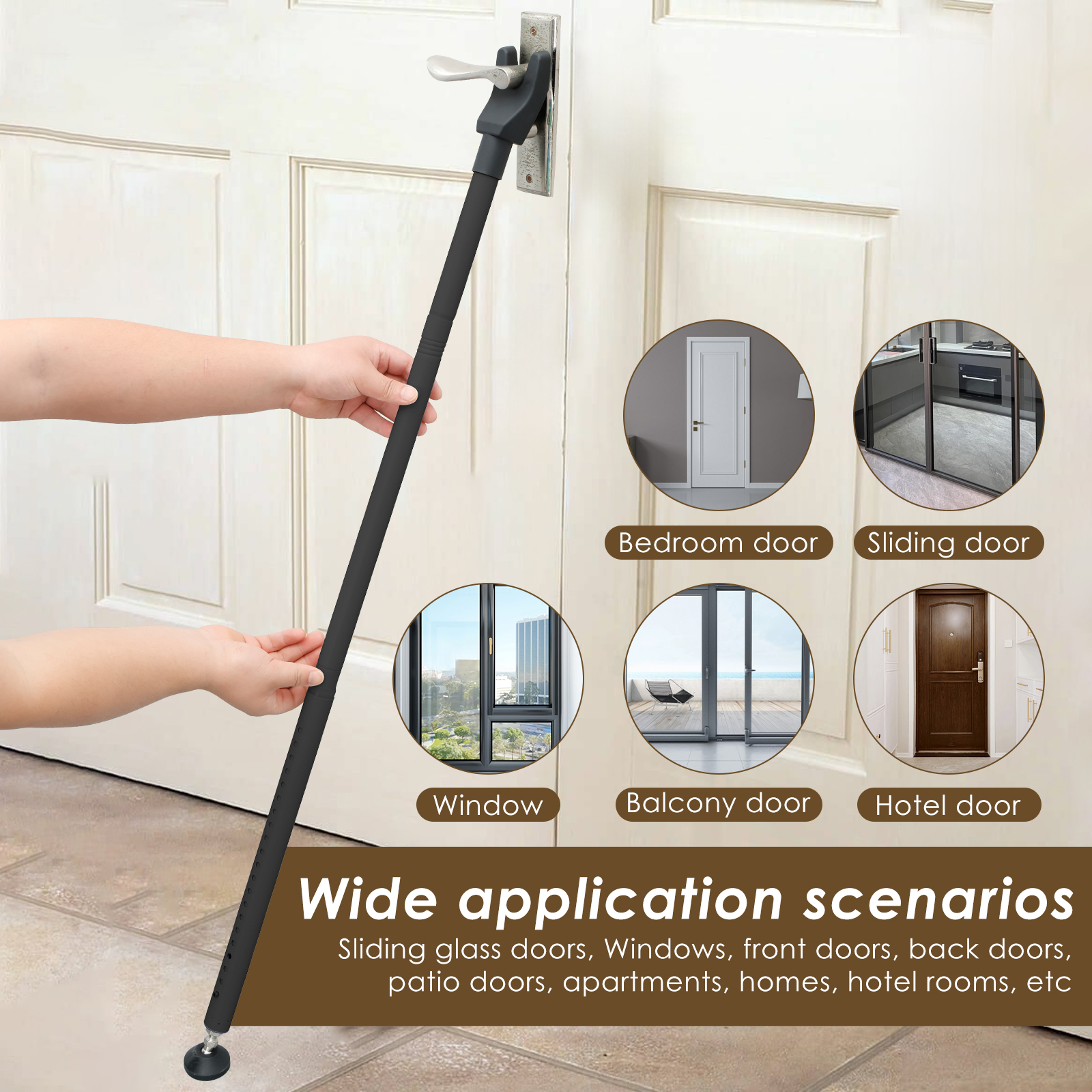 Door Security Bar 44-55 Inch A - Home Security Jammers avis et prix