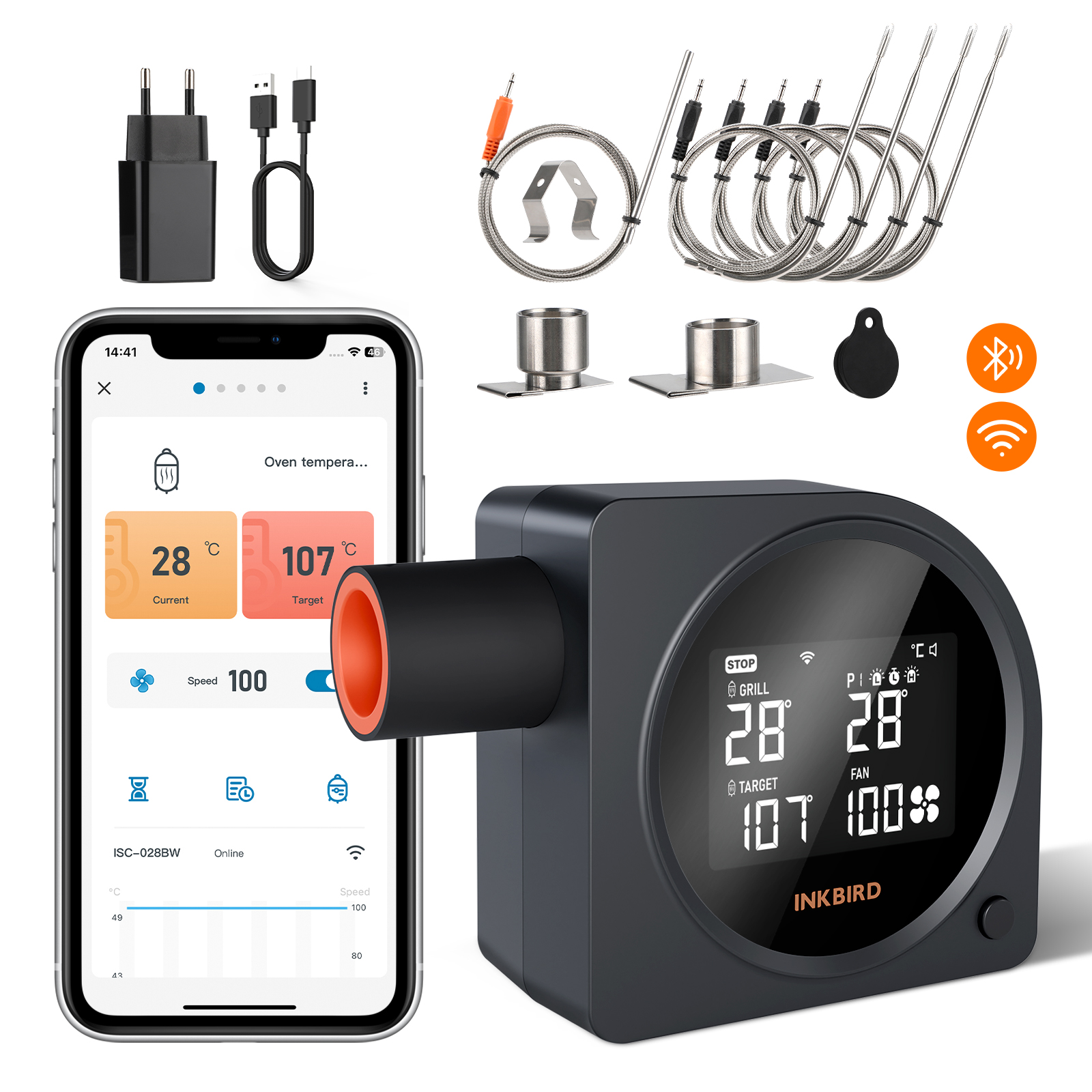 INKBIRD ISC-028BW Wireless Gri - Home Security Wireless avis et prix