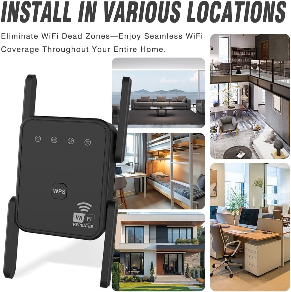 WiFi Repeater 300Mbps 2.4GHz W - Home Security Service avis et prix