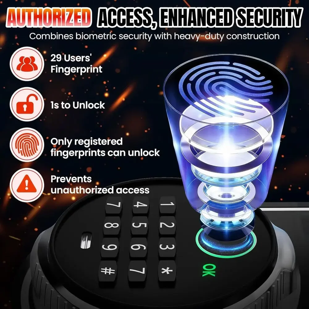 Biometric Safe for Home Office - Home Security Keypad avis et prix