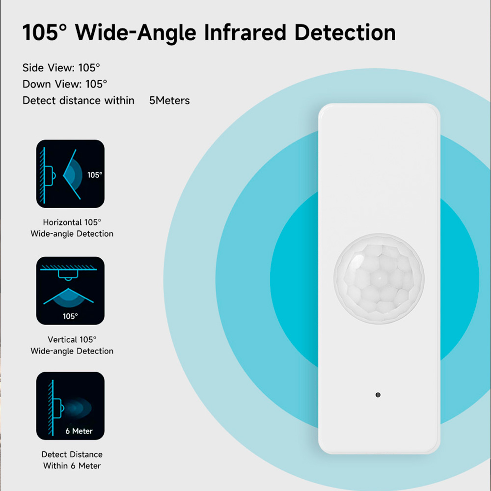WiFi Smart PIR Motion Sensor T - Home Security Alarm System avis et prix