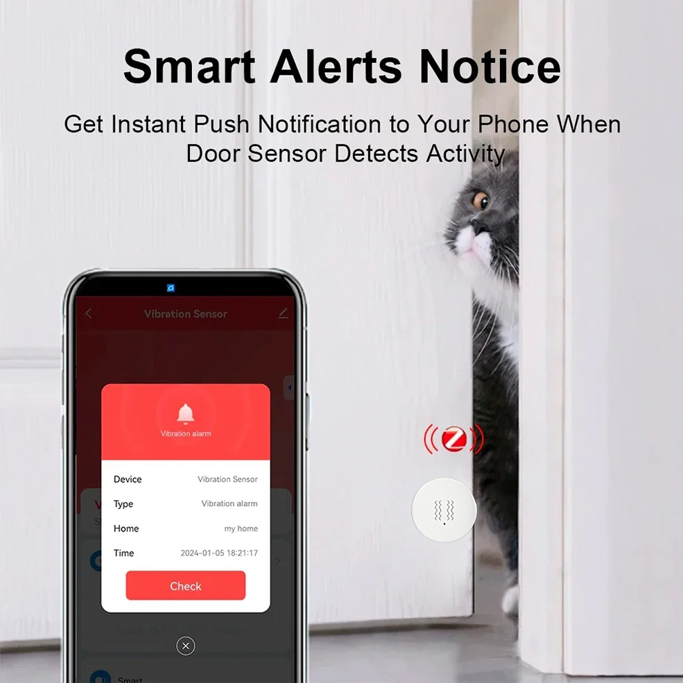 Tuya ZigBee Smart Vibration &  - Home Security Alarm System avis et prix