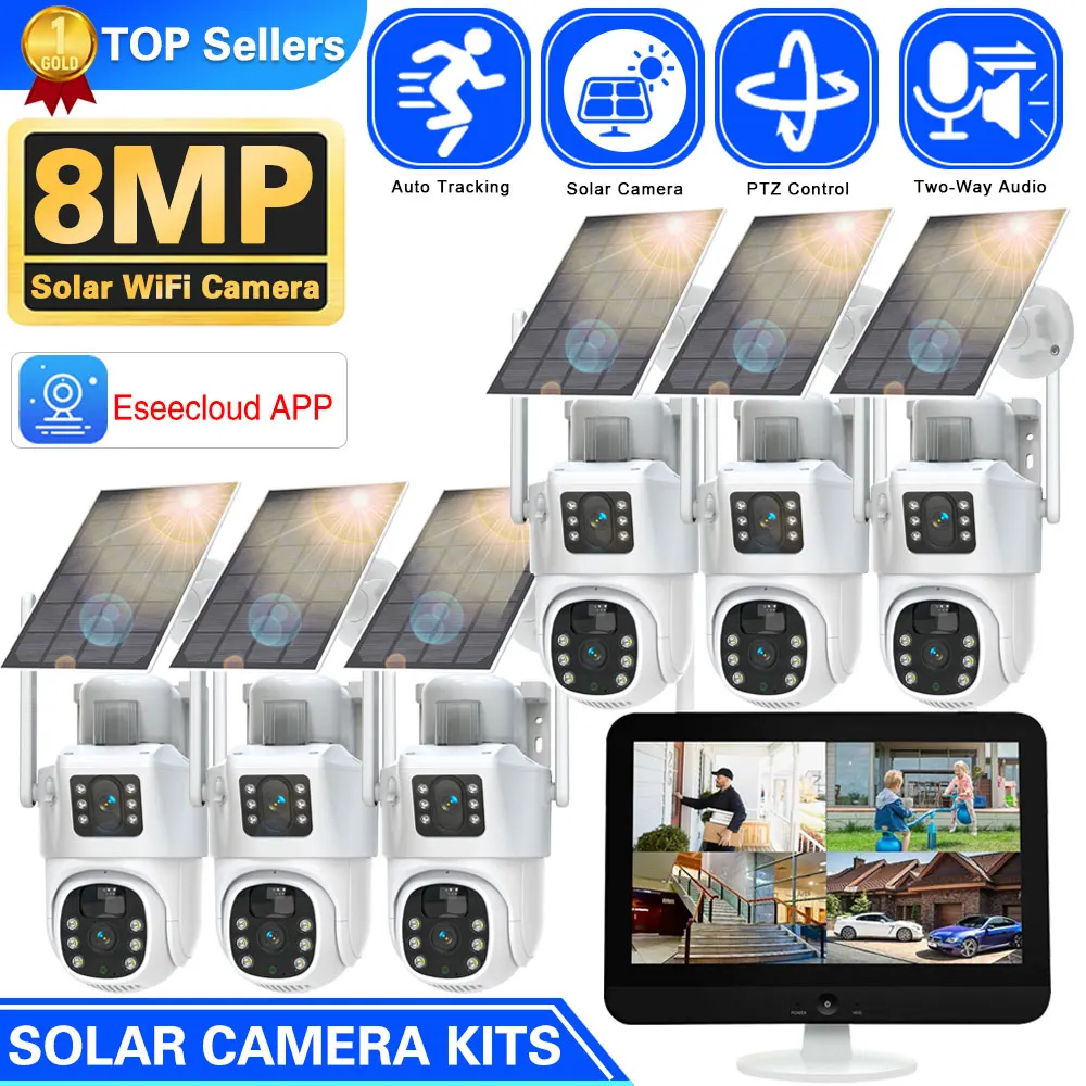10CH Wireless NVR 4k 8mp Dual  - Home Security Wifi Camera avis et prix