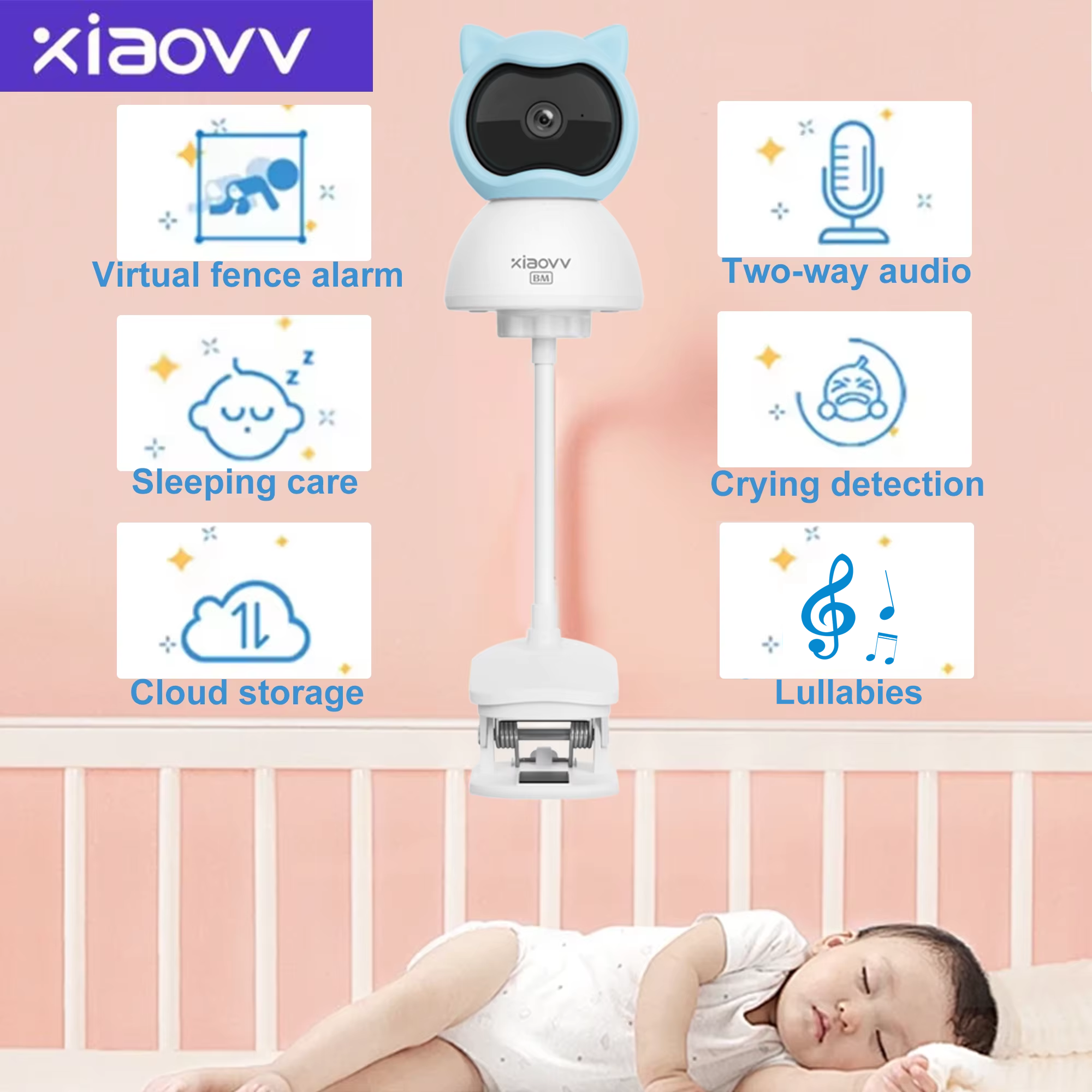4MP WiFi xiaovv indoor Baby Mo - Home Security Ideas avis et prix