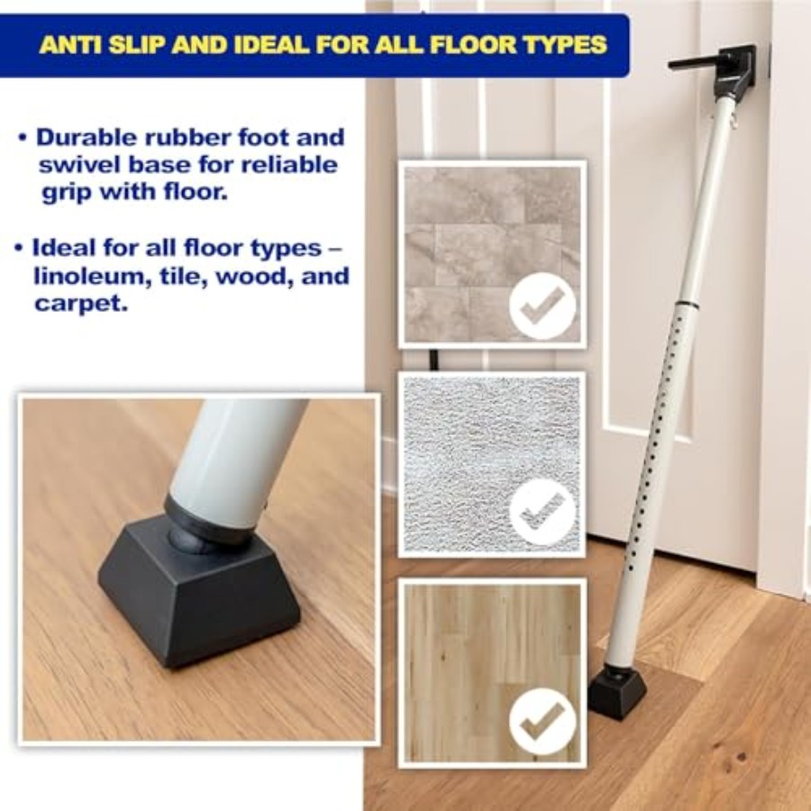 Door Security Bar - Adjustable - Home Security Jammers avis et prix