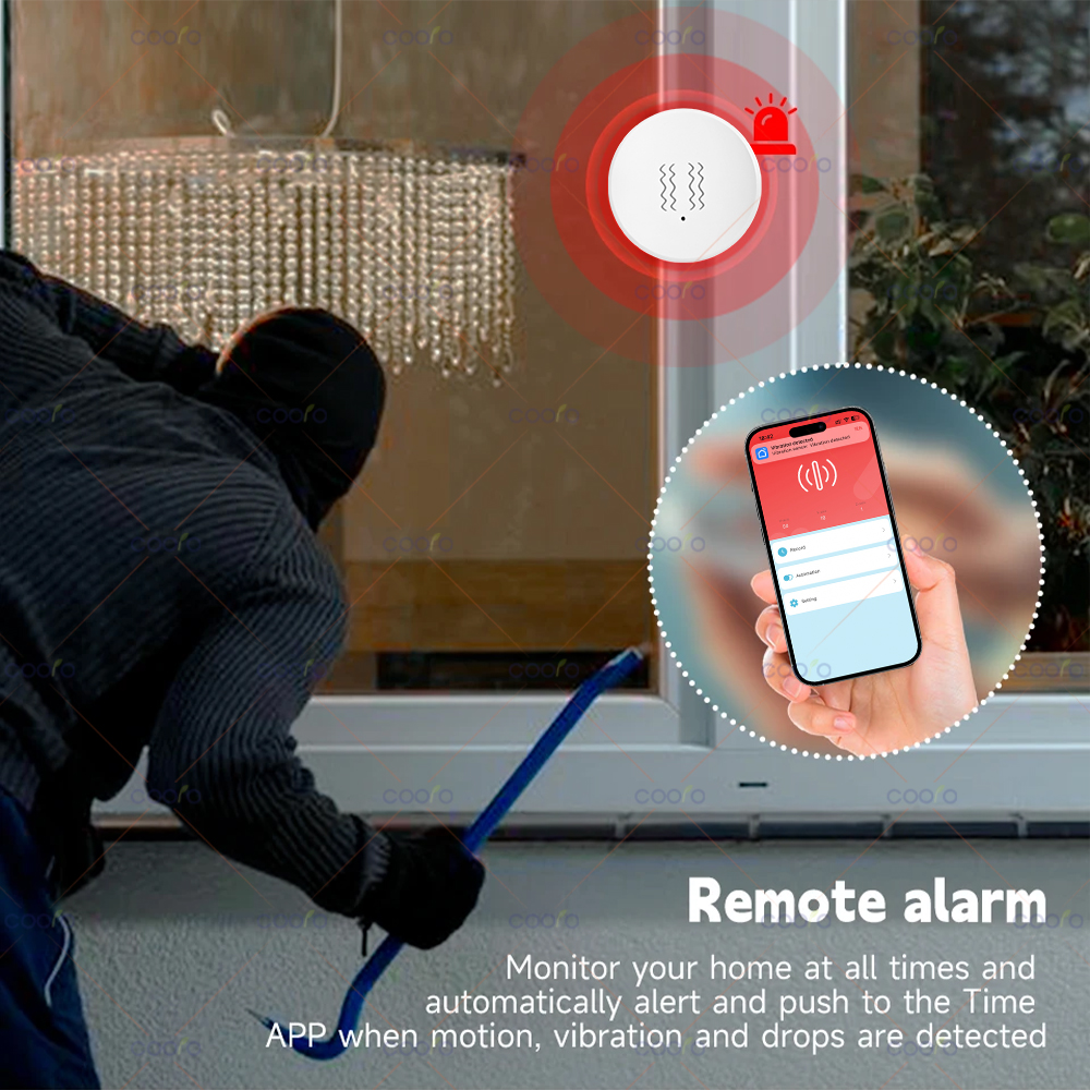 ZigBee Tuya Smart Vibration Se - Home Security Alarm System avis et prix