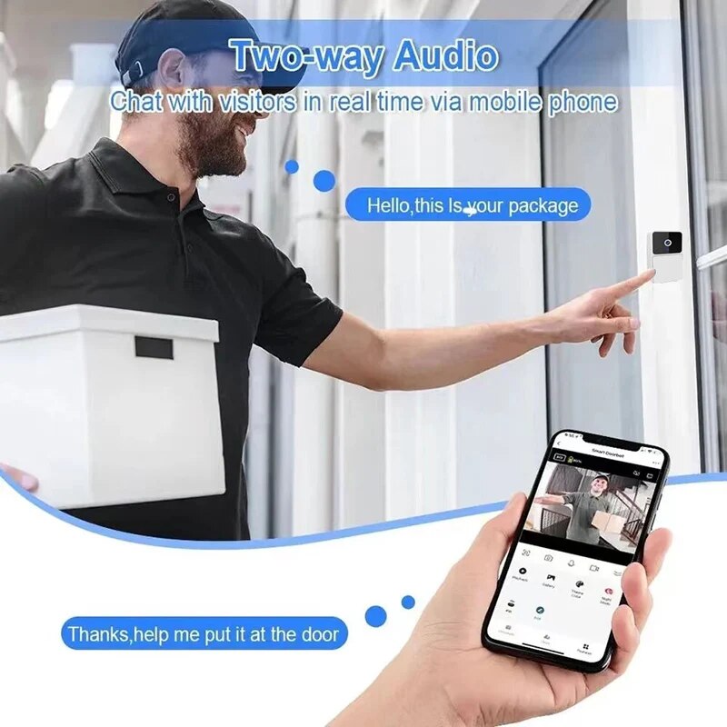 Wireless WiFi Video Doorbell f - Home Security Features avis et prix