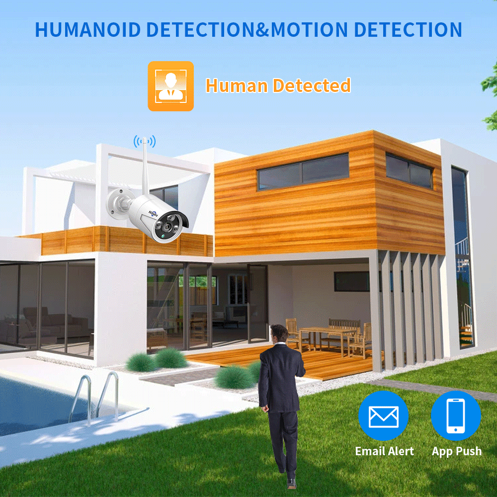 Hiseeu 3/5/8MP WiFi CCTV Camer - Home Security Wifi Camera avis et prix