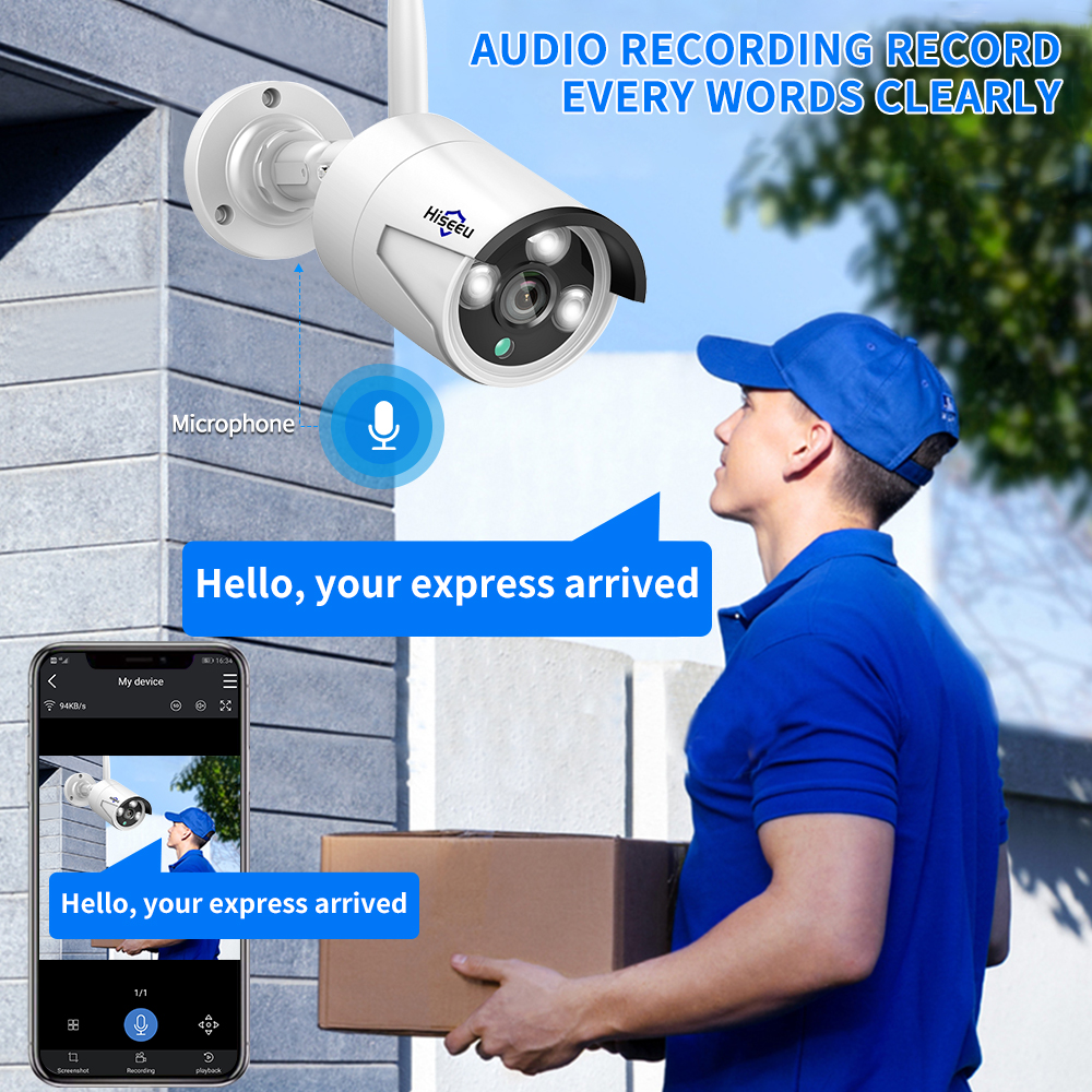 Hiseeu 3/5/8MP WiFi CCTV Camer - Home Security Wifi Camera avis et prix