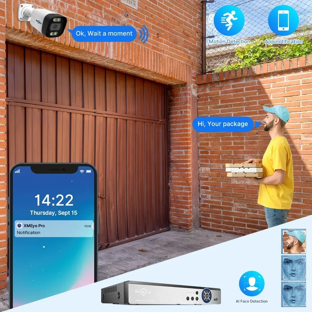Hiseeu 4K 8channel 8mp Outdoor - Home Security And Camera Systems avis et prix