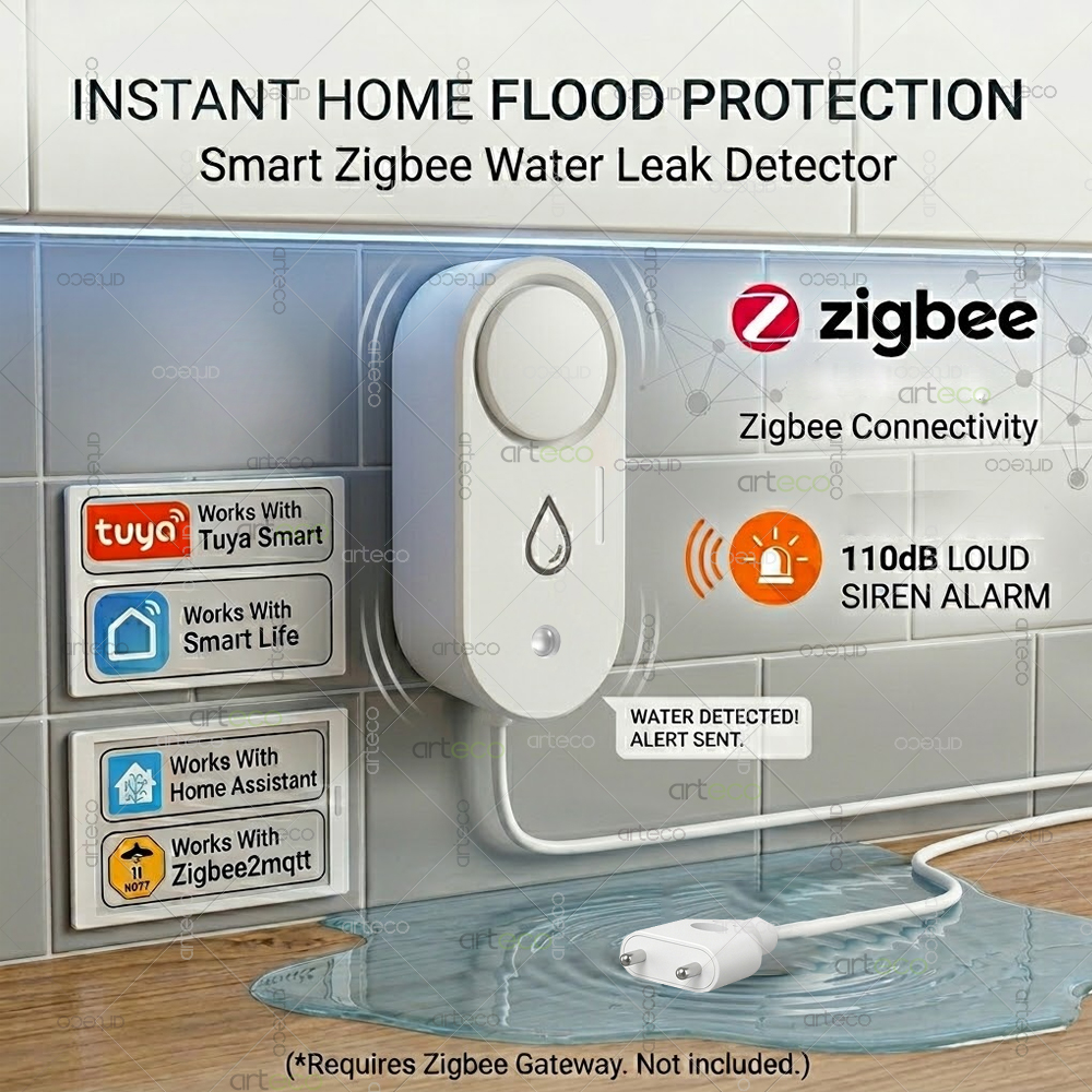 Zigbee Water Leak Detector Sma - Home Security Technology avis et prix