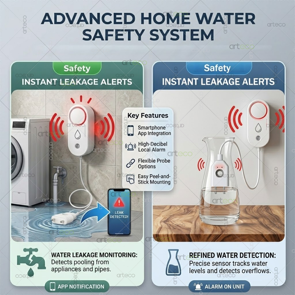 Zigbee Water Leak Detector Sma - Home Security Technology avis et prix