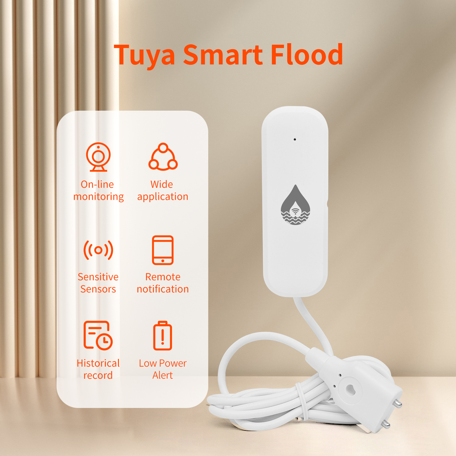 YFK Tuya WiFi Water Leakage Se - Home Security Technology avis et prix